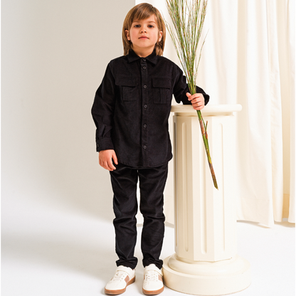 52B.42211201112 # Παιδικό Παντελόνι Κοτλέ Μαύρο