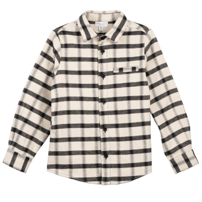 52B.42211223102 # Παιδικό Πουκάμισο Καρό Μαύρο