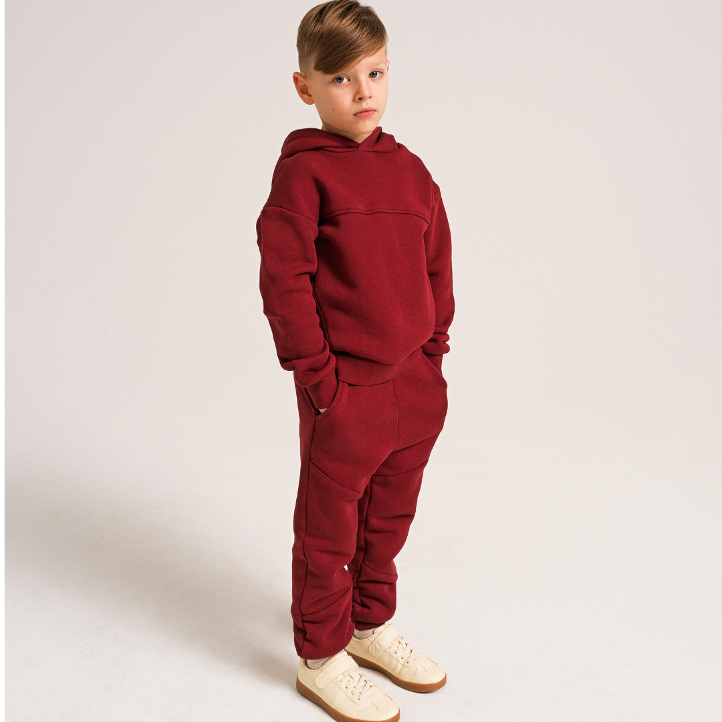 52B.42211302143 # Παιδικό Παντελόνι Φόρμας Burgundy