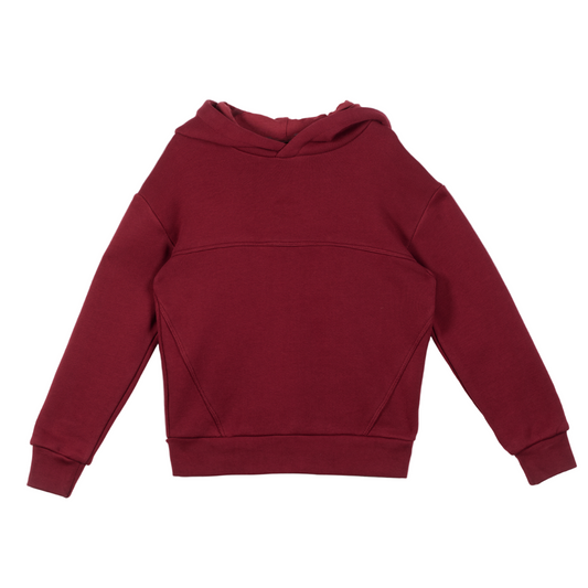 52B.42211322273 # Παιδικό Φούτερ με Κουκούλα Burgundy