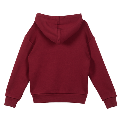 52B.42211322273 # Παιδικό Φούτερ με Κουκούλα Burgundy