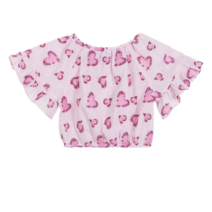 52A.42300220059 # Παιδική Μπλούζα Κροπ Hearts