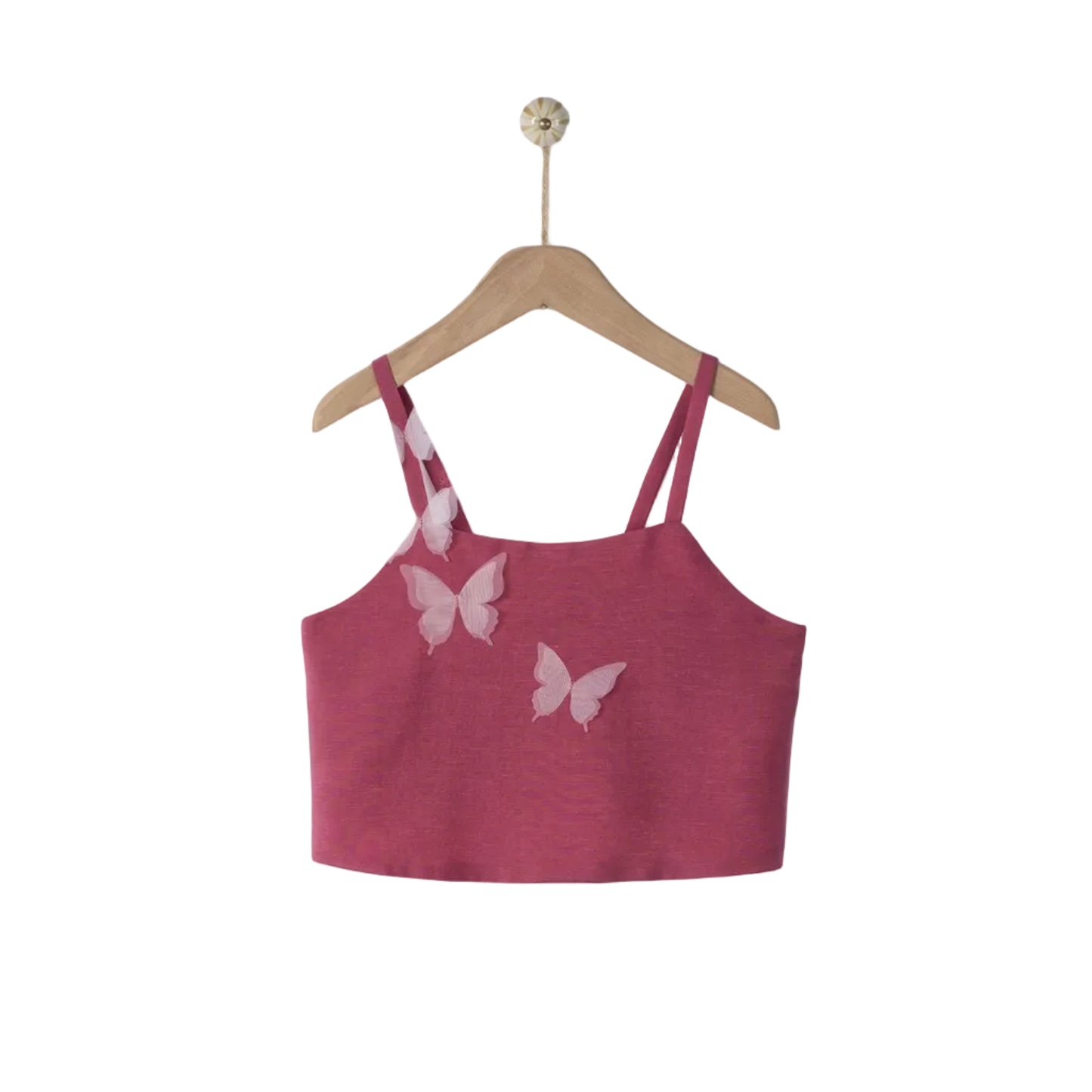 62A.42310320089 # Παιδικό Αμάνικο Κροπ Τοπ Clia Butterfly