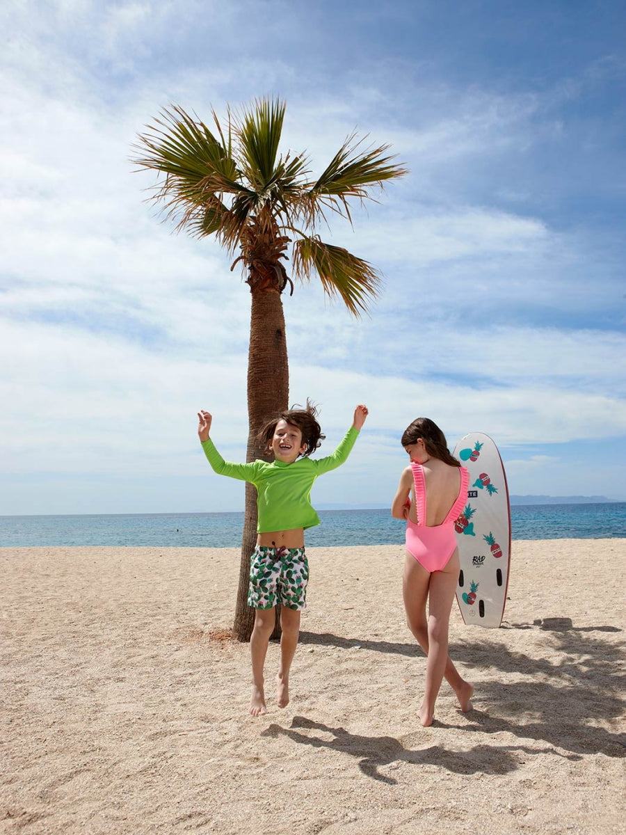 Παιδικό Ολόσωμο Μαγιώ Neon Pink