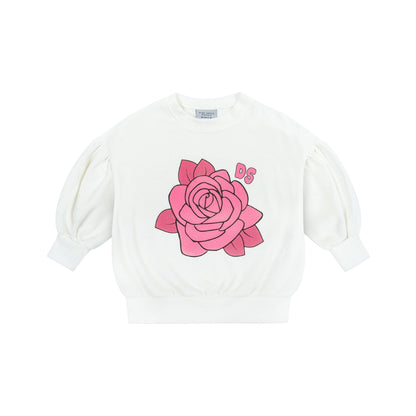 52B.ROSE VELVET _PUFF # Παιδικό Βελούδινο Φούτερ Rose Velvet