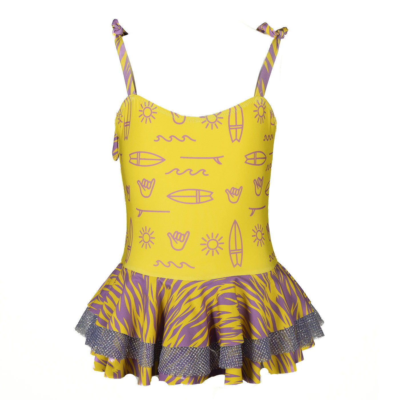 52A.CORALTUTU_SURFYEL # Παιδικό Ολόσωμο Μαγιώ Coral Surf Yellow