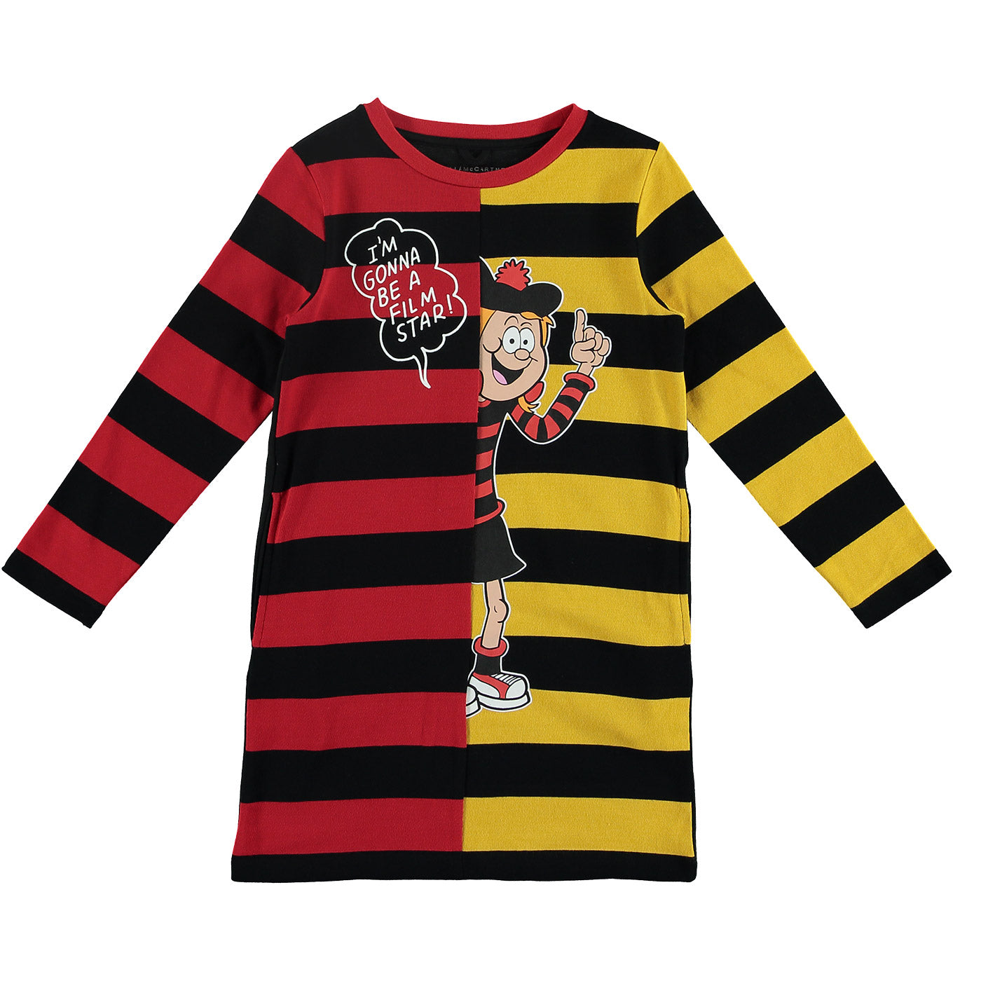 Παιδικό Φούτερ Φόρεμα Minnie Ριγέ
