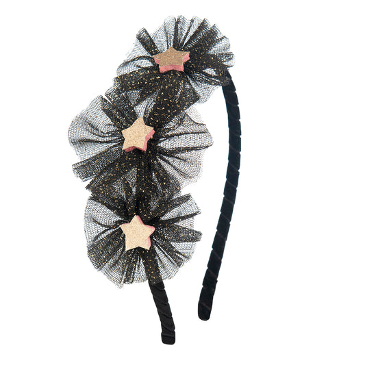 52B.xmas-head-black-starry # Παιδική Στέκα Μαλλιών Black Starry Night