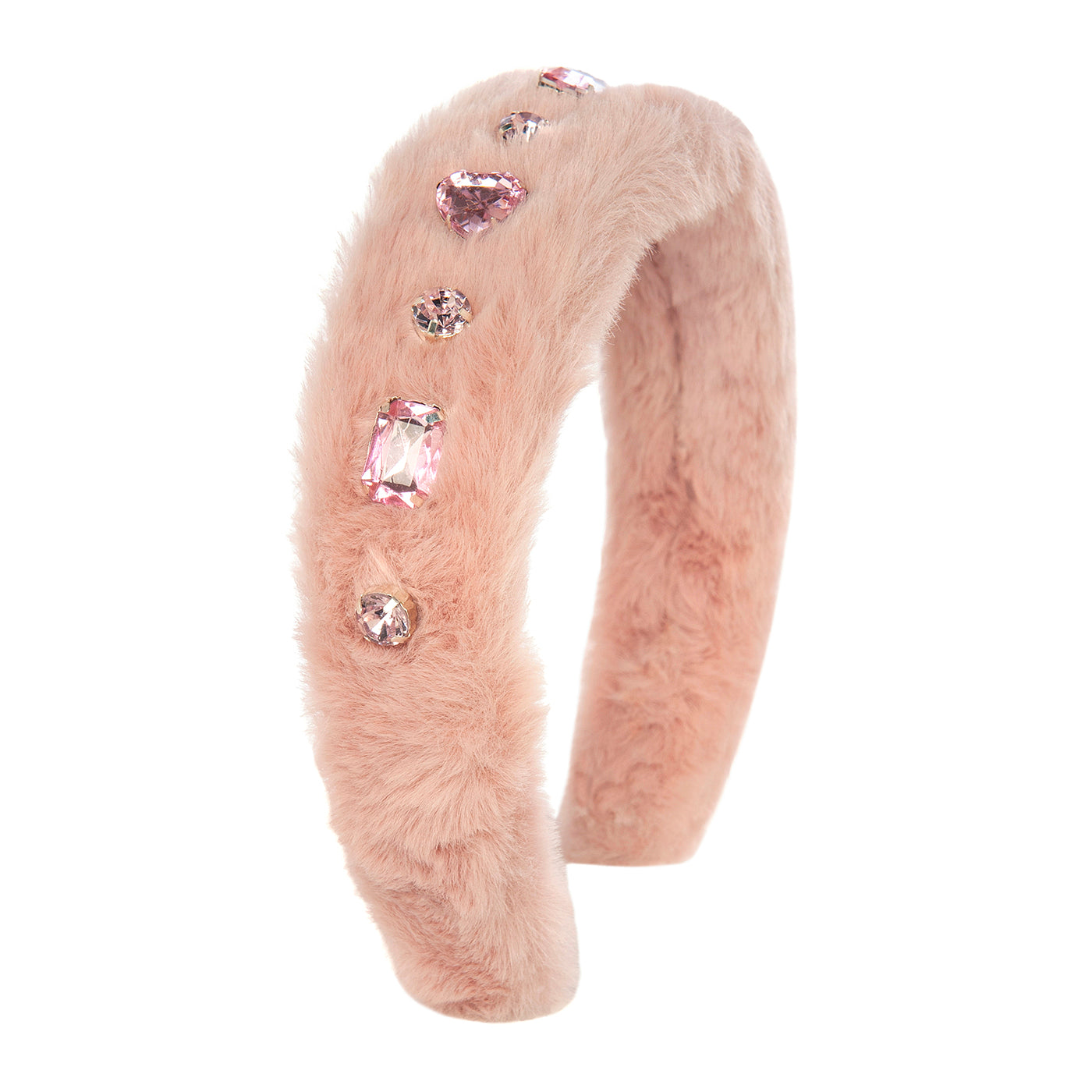 52B.xmas-head-fur-pink-crystals # Παιδική Γούνινη Στέκα Μαλλιών Pink Crystals