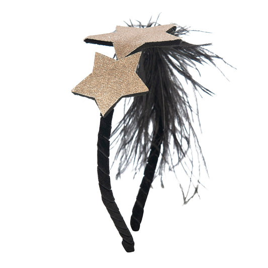 52B.xmas-head-party-black-gold-stars # Παιδική Στέκα Μαλλιών Party Time Black Gold Stars