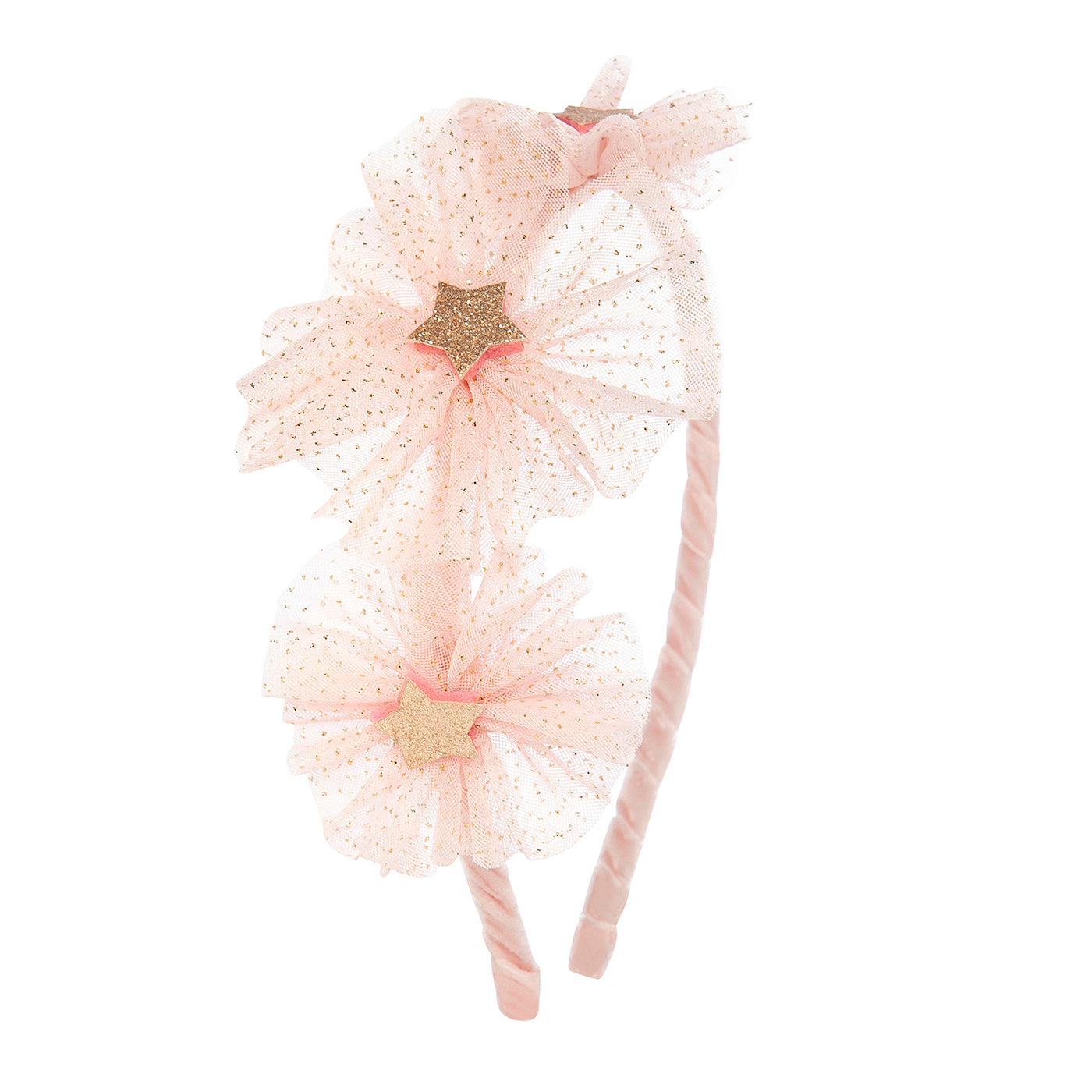 52B.xmas-head-pink-starry # Παιδική Στέκα Μαλλιών Pink Starry Night