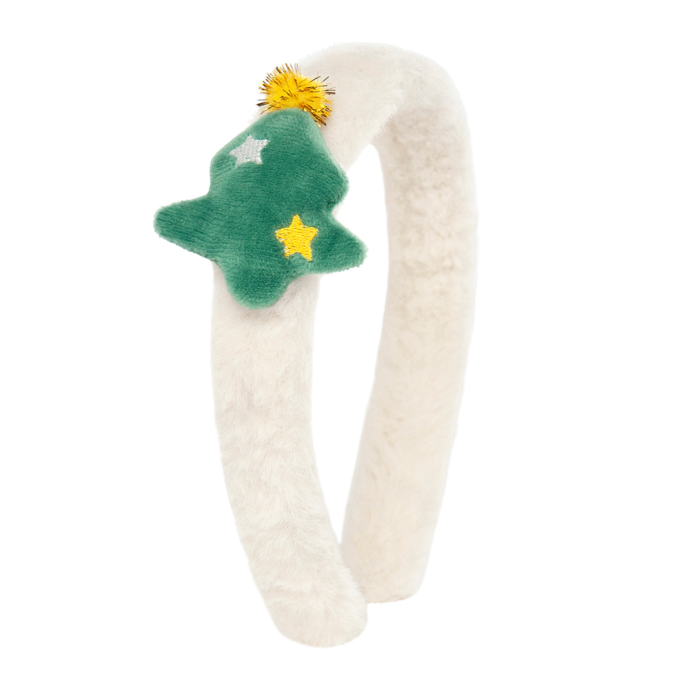 52B.xmas-head-slim-fur-tree # Παιδική Γούνινη Στέκα Μαλλιών Xmas Mini Tree