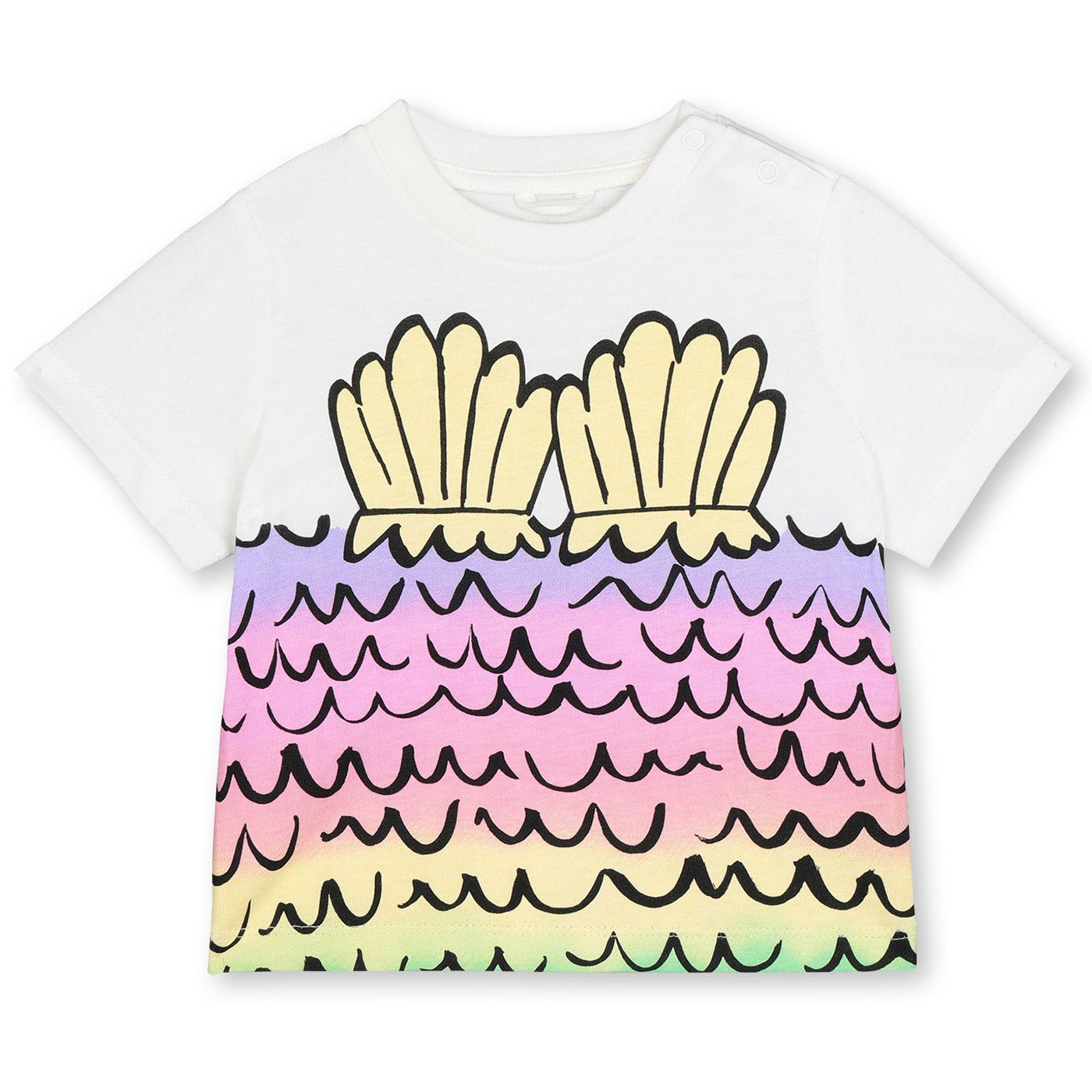 Βρεφική Μπλούζα T-Shirt Mermaid Shell Ombre