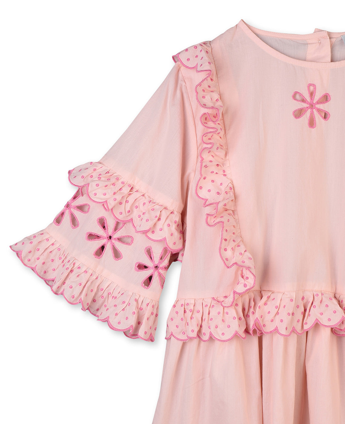 Παιδικό Φόρεμα με Κεντήματα Peonie