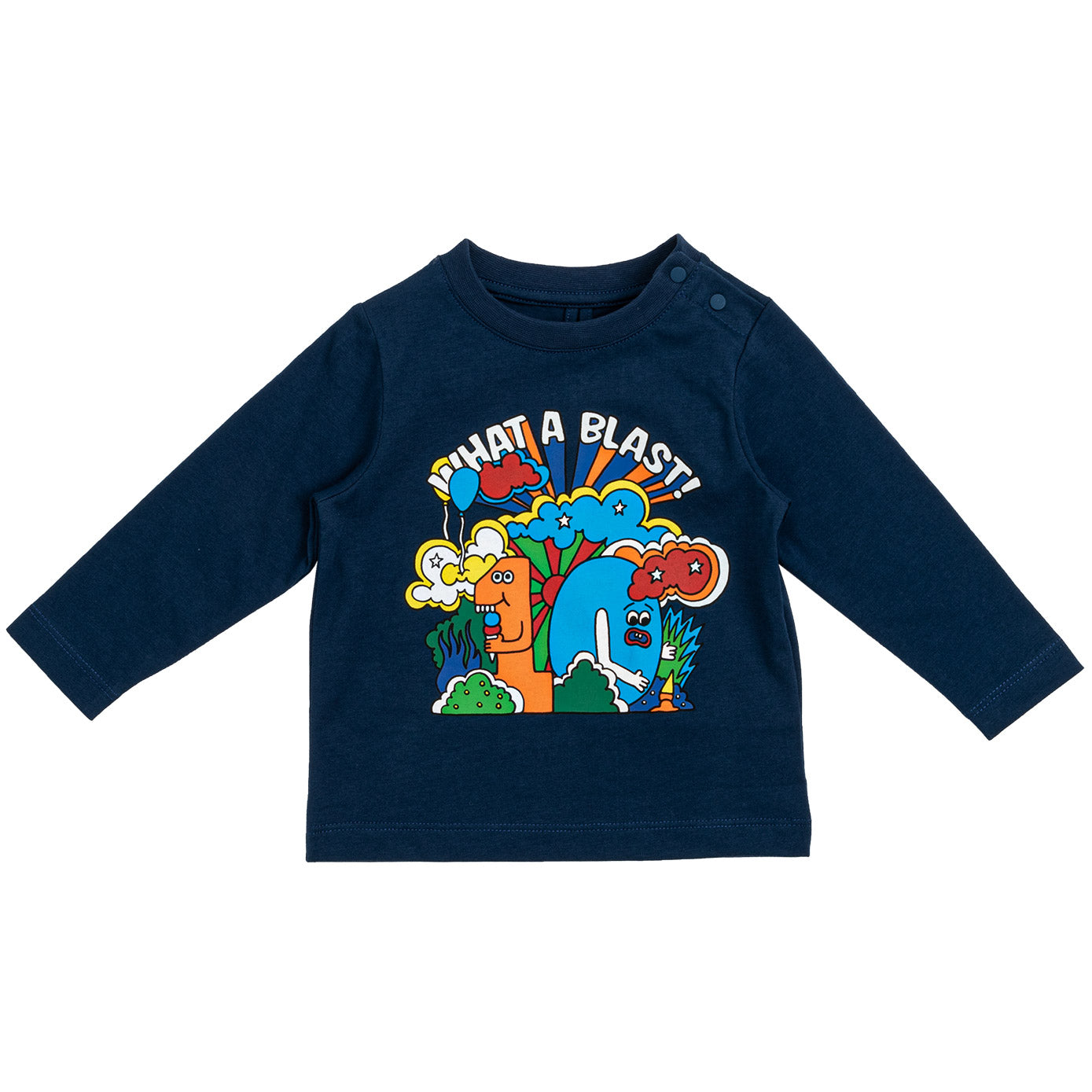 Βρεφική Μακρυμάνικη Μπλούζα What a Blast Μπλε