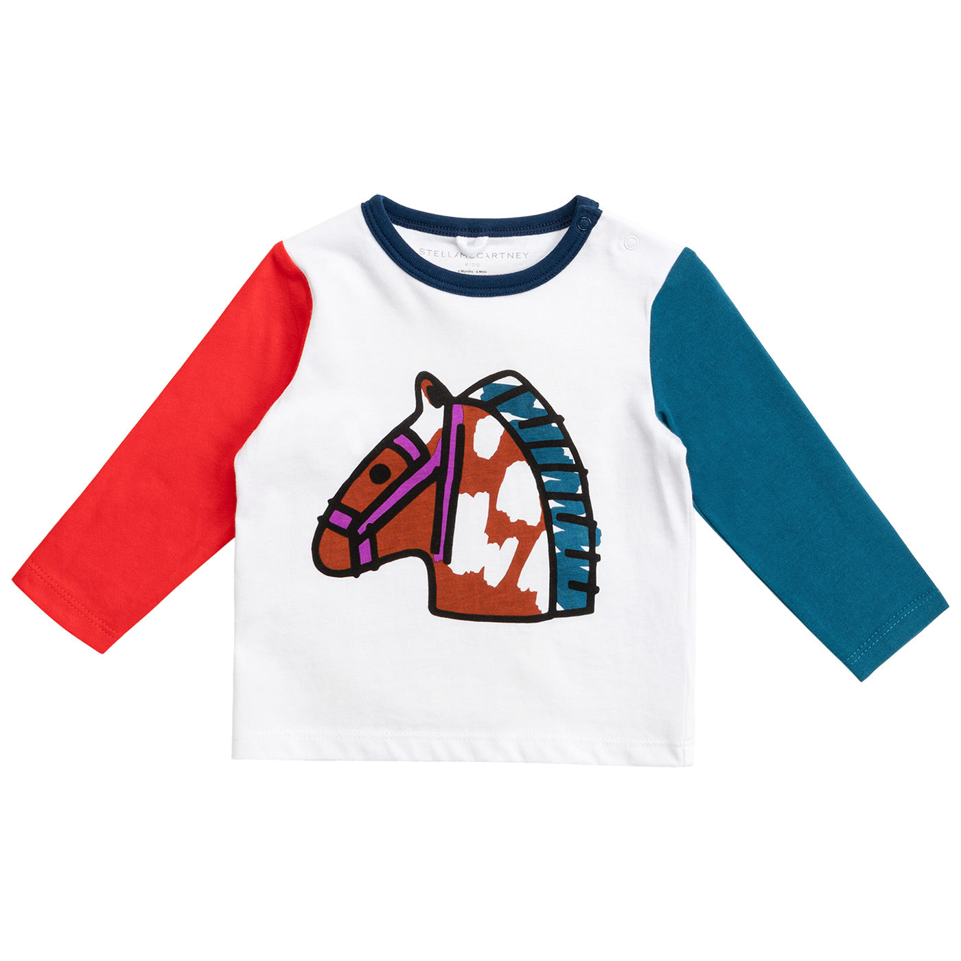 Βρεφική Μακρυμάνικη Μπλούζα Colorblock Horse