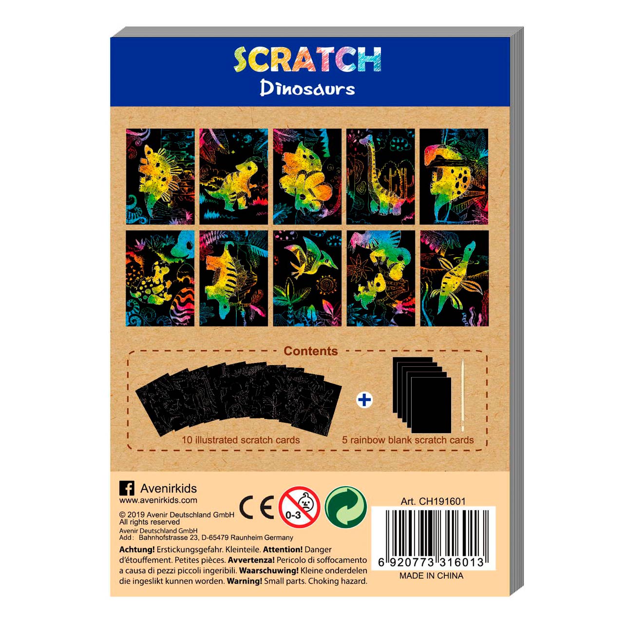 Μίνι Scratch Book - Dinosaurs
