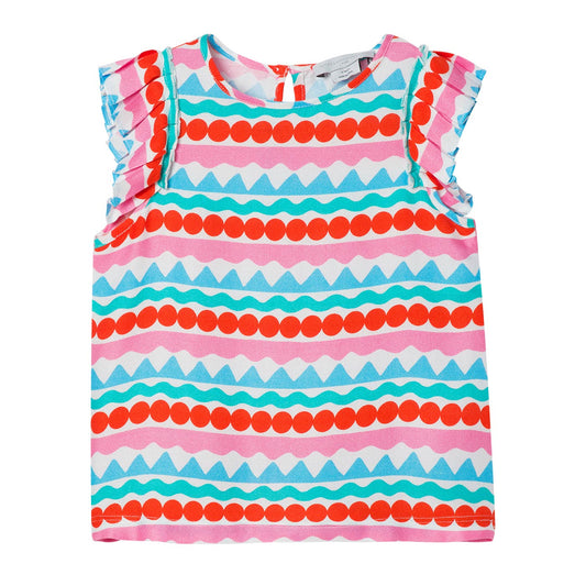 Παιδική Μπλούζα με Φρου-Φρου Graphic Stripes