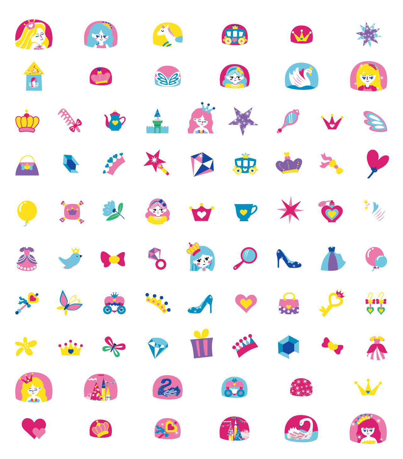 Αυτοκόλλητα Νυχιών Large - Princess