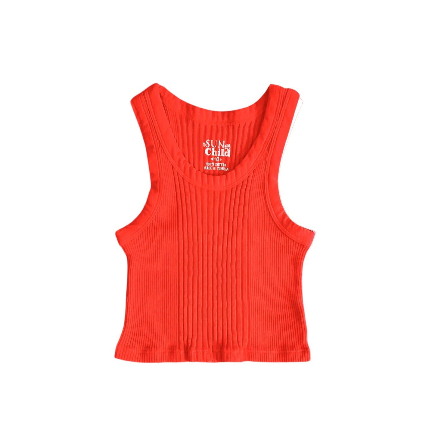 62A.CRUZ_09_TANGERINE # Παιδική Αμάνικη Μπλούζα Crop Cruz Tangerine