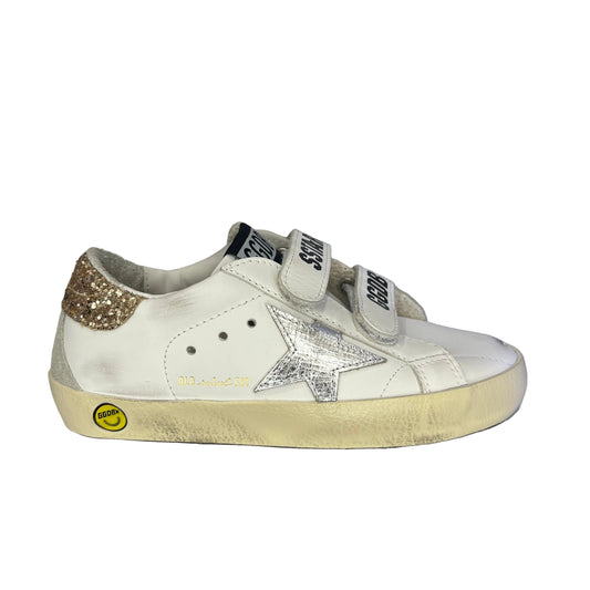 62A.GJF00177.F008041.10593 # Kids Sneakers Golden Goose Silver Star Glitter Heel