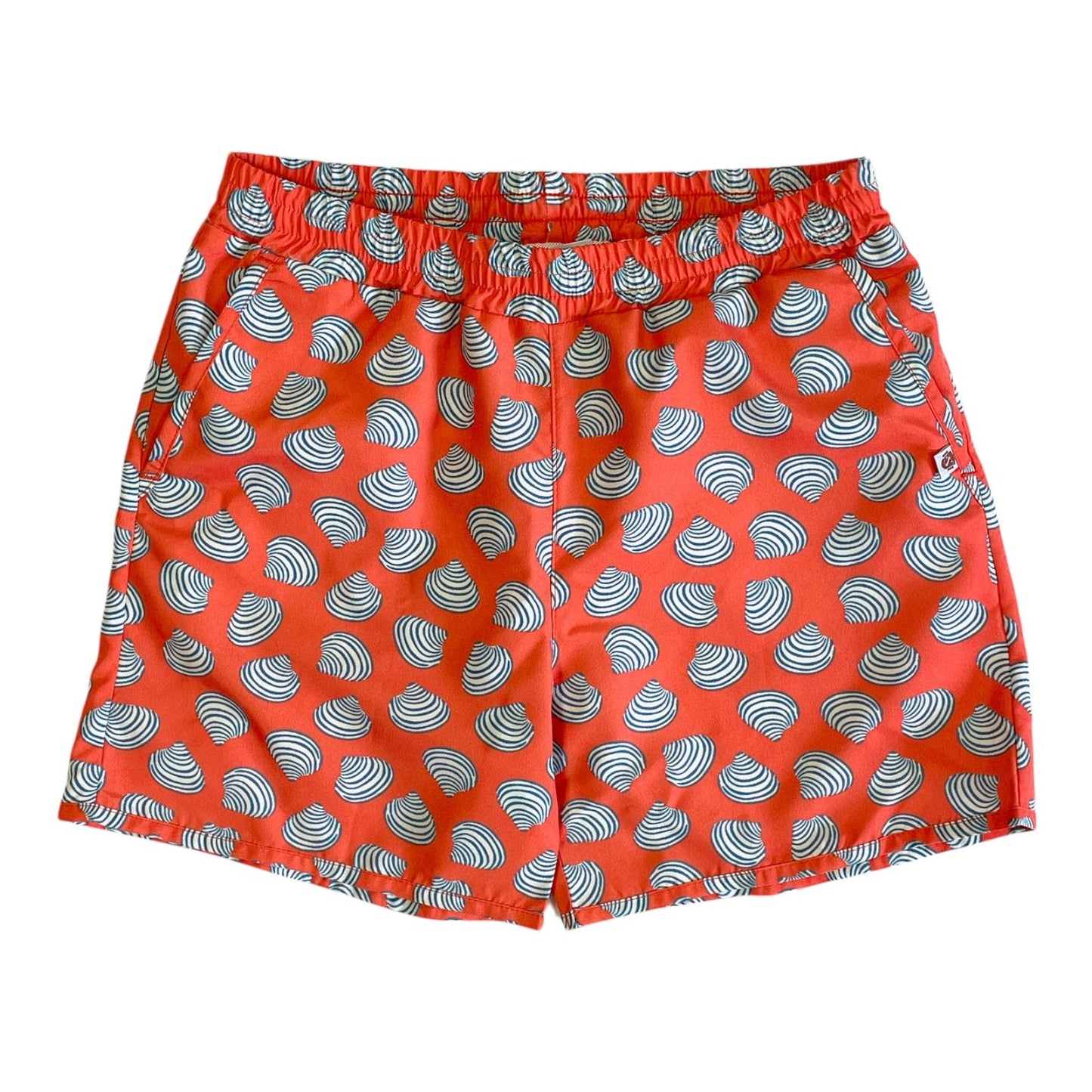 62A.GUAPI_1304_SHELL TANGERINE # Kids' Swim Shorts Guapi Shell Tangerine
