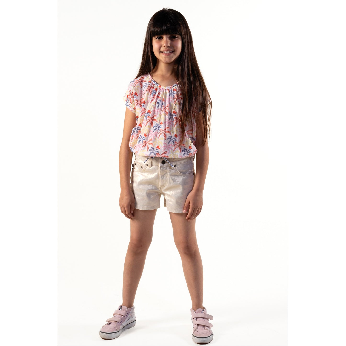62A.MAE_1084_PALMLEAF # Kids Sleeveless T-Shirt Mae Palmleaf