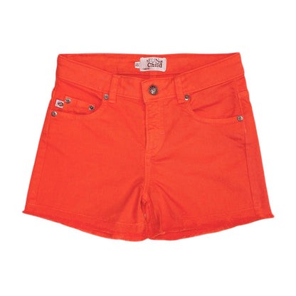 62A.PRASLIN_203_TANGERINE # Kids Denim Shorts Praslin Tangerine