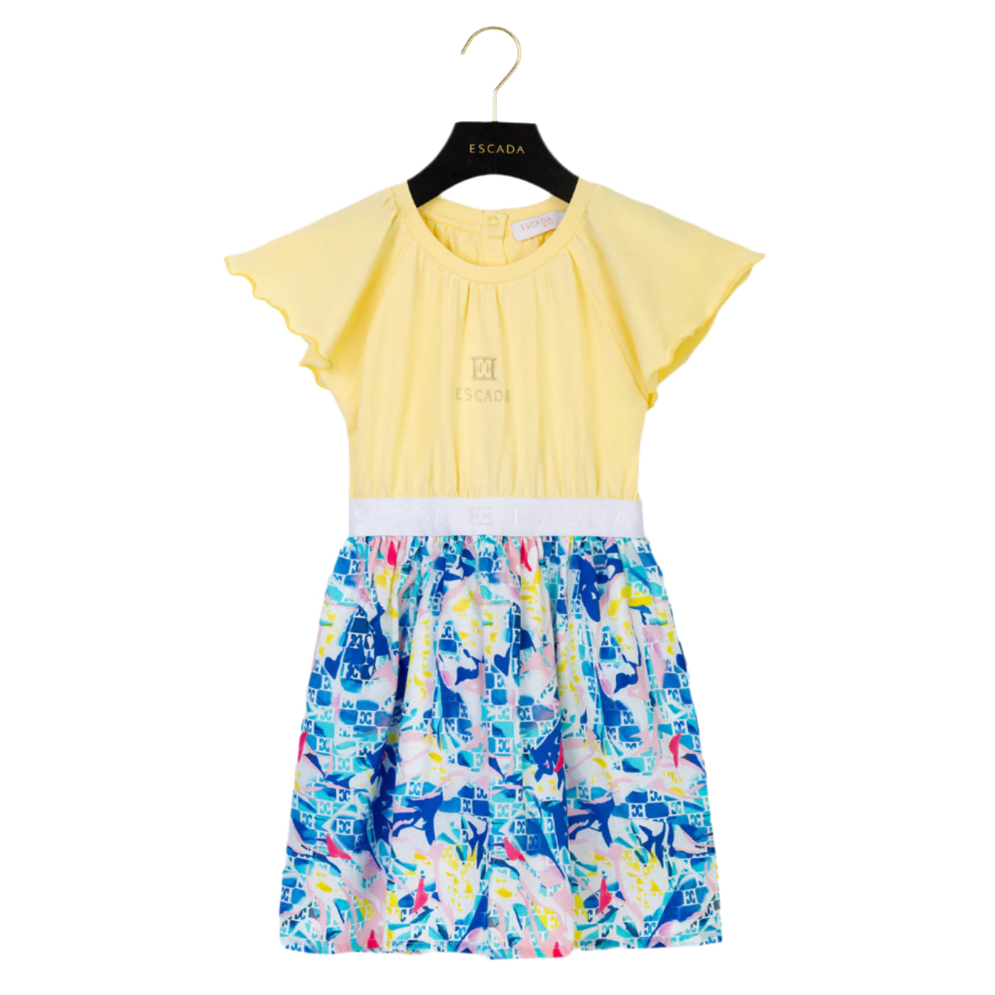 52A.ESC71241411 # Παιδικό Κοντομάνικο Φόρεμα Batiste