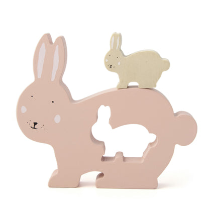Ξύλινο Παζλ Mrs Rabbit