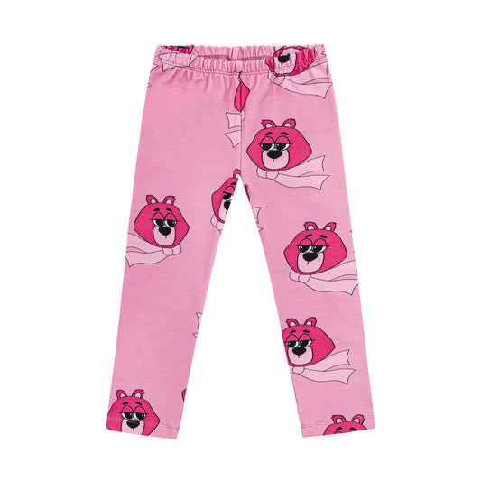 52B.BEAR PINK _LEGGINGS # Παιδικό Κολάν Bear Pink