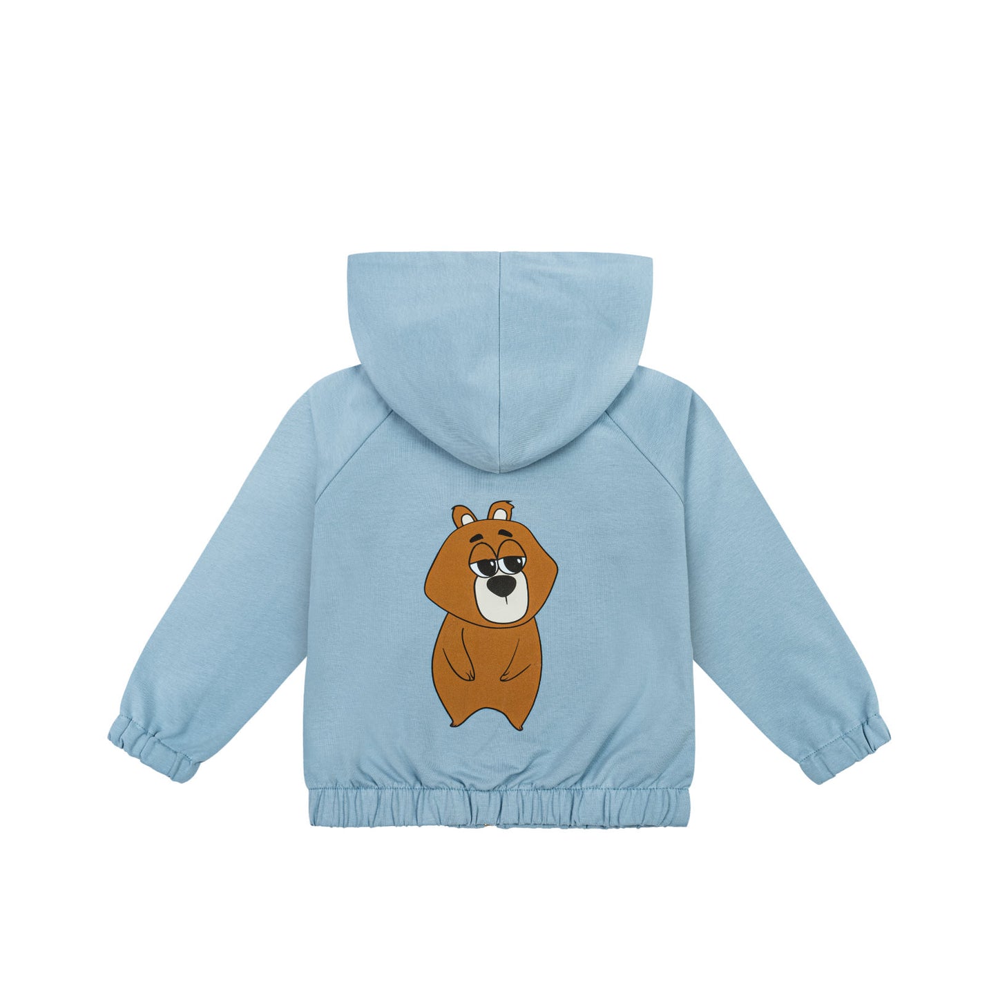 52B.BEAR BLUE _HOODIE # Παιδική Ζακέτα Φούτερ Bear Blue