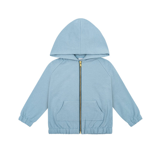 52B.BEAR BLUE _HOODIE # Παιδική Ζακέτα Φούτερ Bear Blue