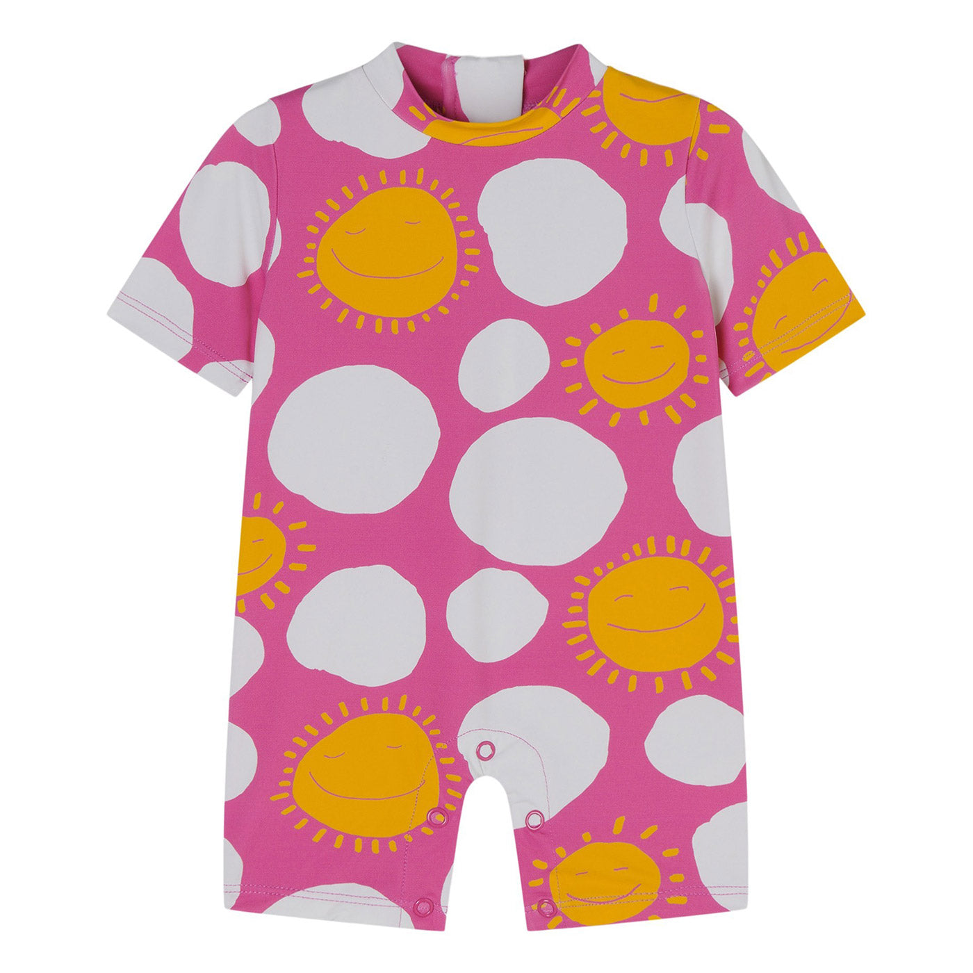 Βρεφικό Ολόσωμο Μαγιώ Sun Dots Pink