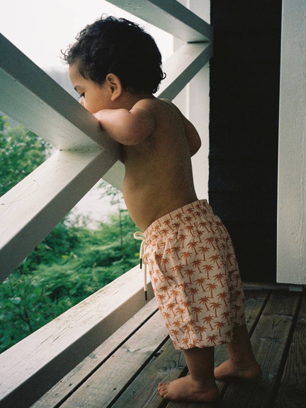 Παιδικό Μαγιώ Beige Palm