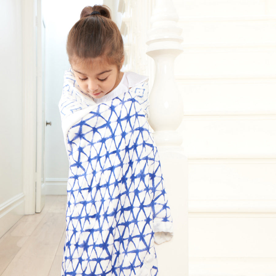 Κουβέρτα Indigo Shibori