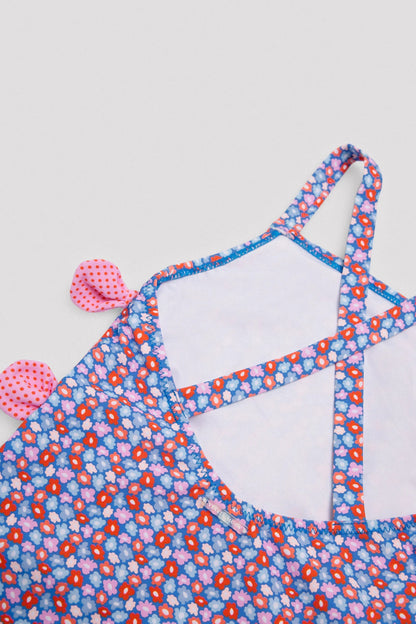 52A.Y95107 # Παιδικό Ολόσωμο Μαγιώ Flowers