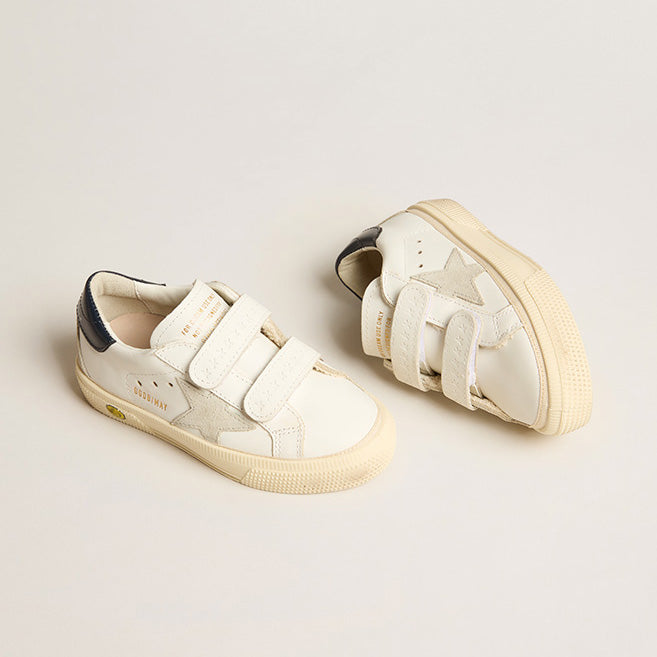 Παιδικό Αθλητικό Παπούτσι Golden Goose Light Grey Star & Blue Heel