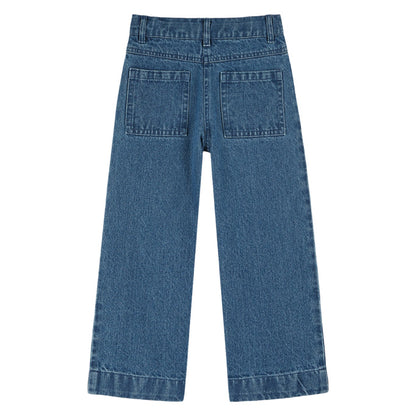 Παιδικό Τζιν Παντελόνι με Λουλούδια