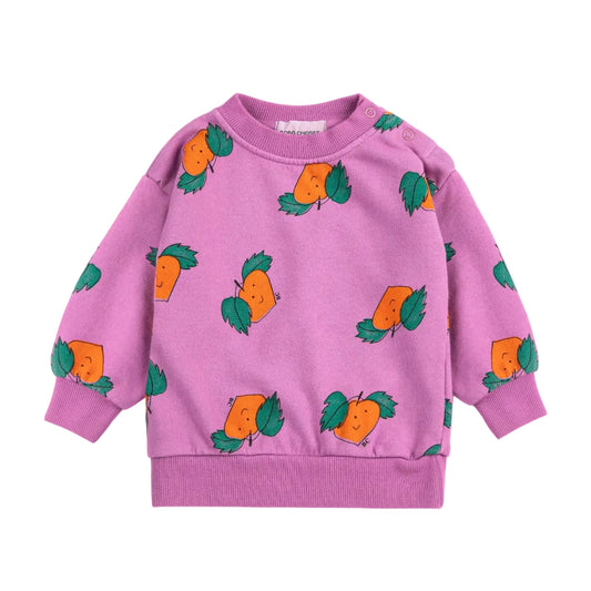 62A.B126AB043_561 # Βρεφική Μπλούζα Φούτερ Tangerine All Over