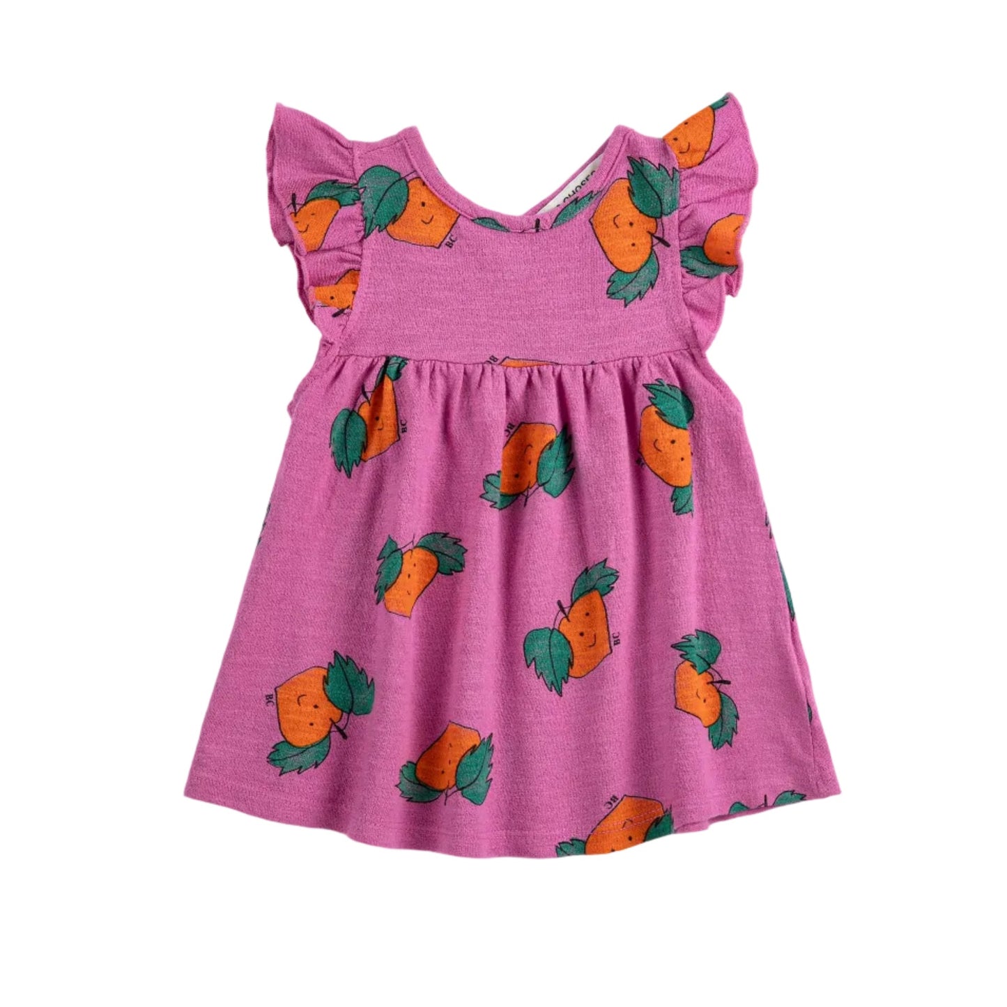 62A.B126AB087_561 # Βρεφικό Κοντομάνικο Φόρεμα Tangerine All Over