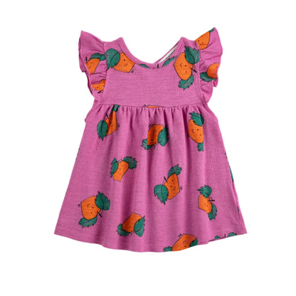 62A.B126AB087_561 # Βρεφικό Κοντομάνικο Φόρεμα Tangerine All Over