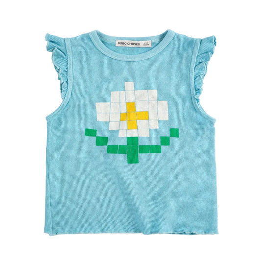 62A.B126AC029_451 # Παιδική Αμάνικη Μπλούζα Pixel Daisy