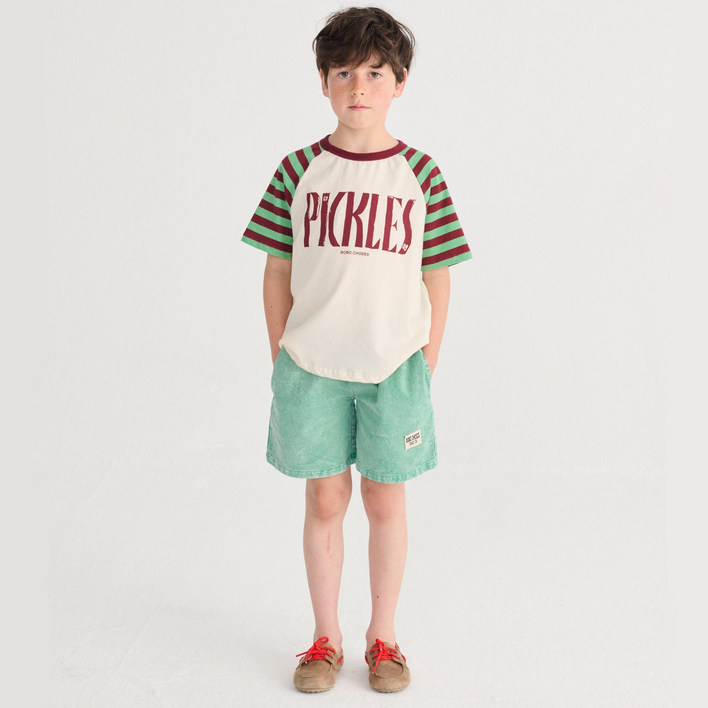 62A.B126AC066_311 # Παιδικό Σορτς Bobo Choses Since 09 Green