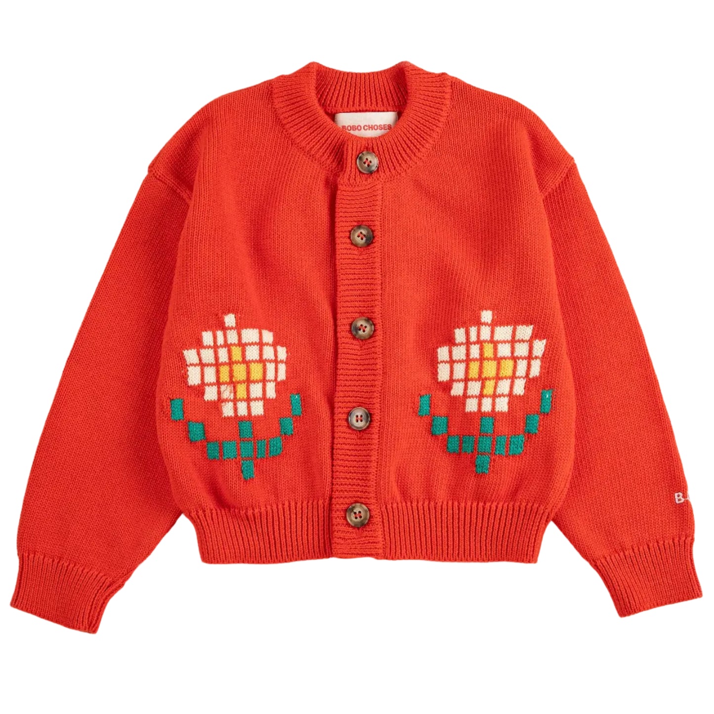 62A.B126AC113_611 # Παιδική Πλεκτή Ζακέτα Pixel Daisy