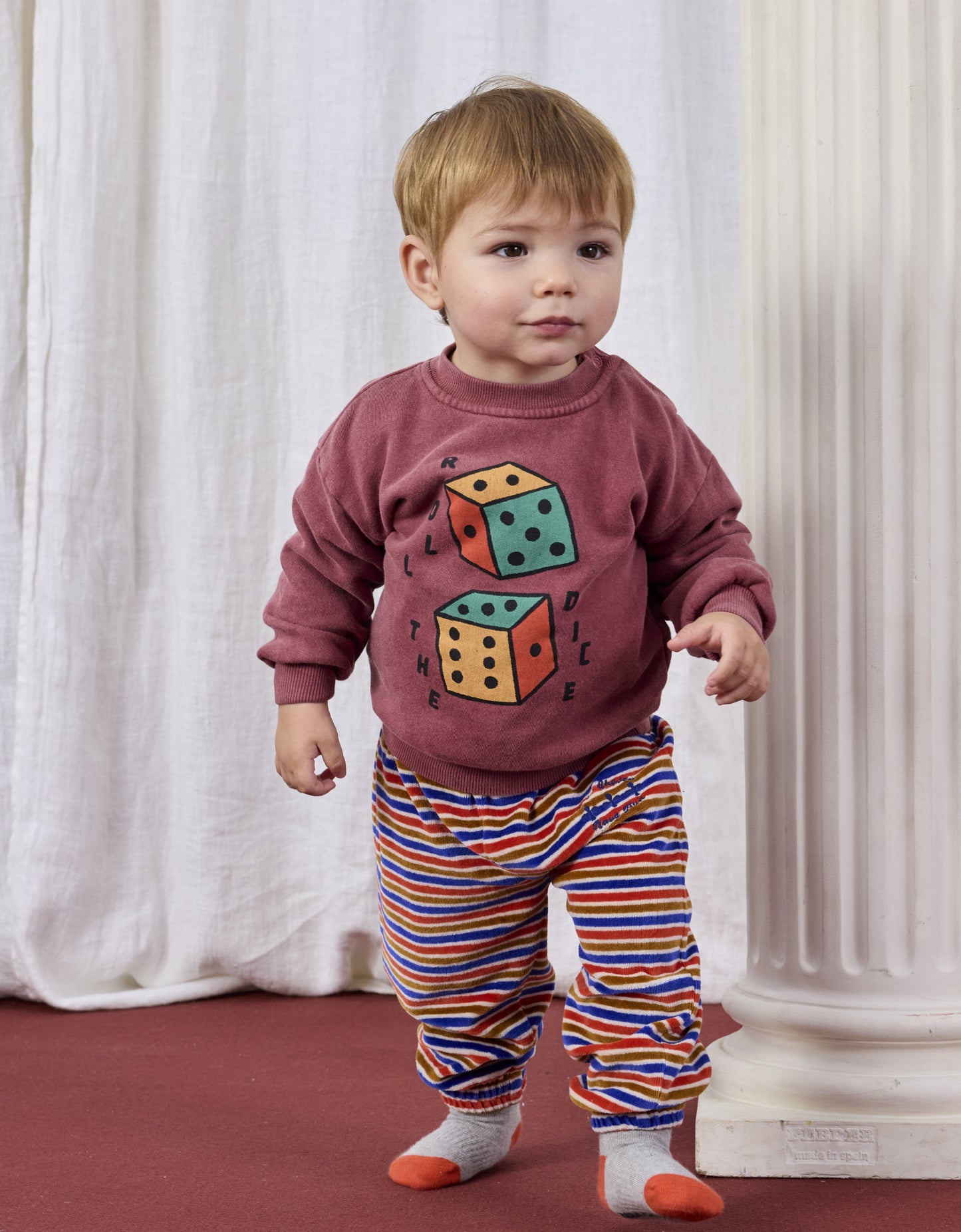 52B.B225AB048_211 # Βρεφική Μπλούζα Φούτερ Roll The Dice