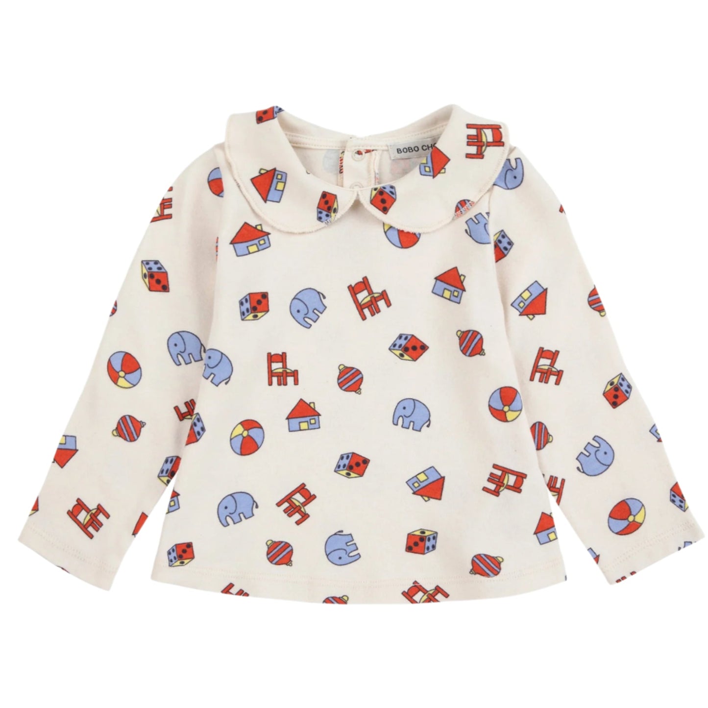 52B.B225AB006_101 # Βρεφική Μακρυμάνικη Μπλούζα Toys All Over