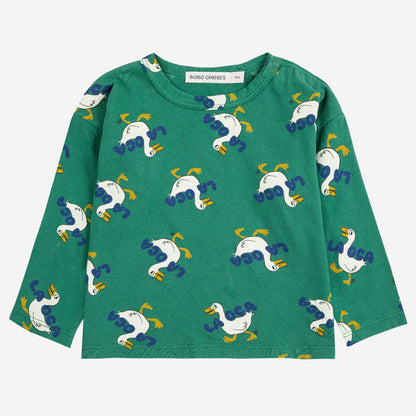 52B.B225AB037_311 # Baby Long Sleeve T-Shirt La Oca Green
