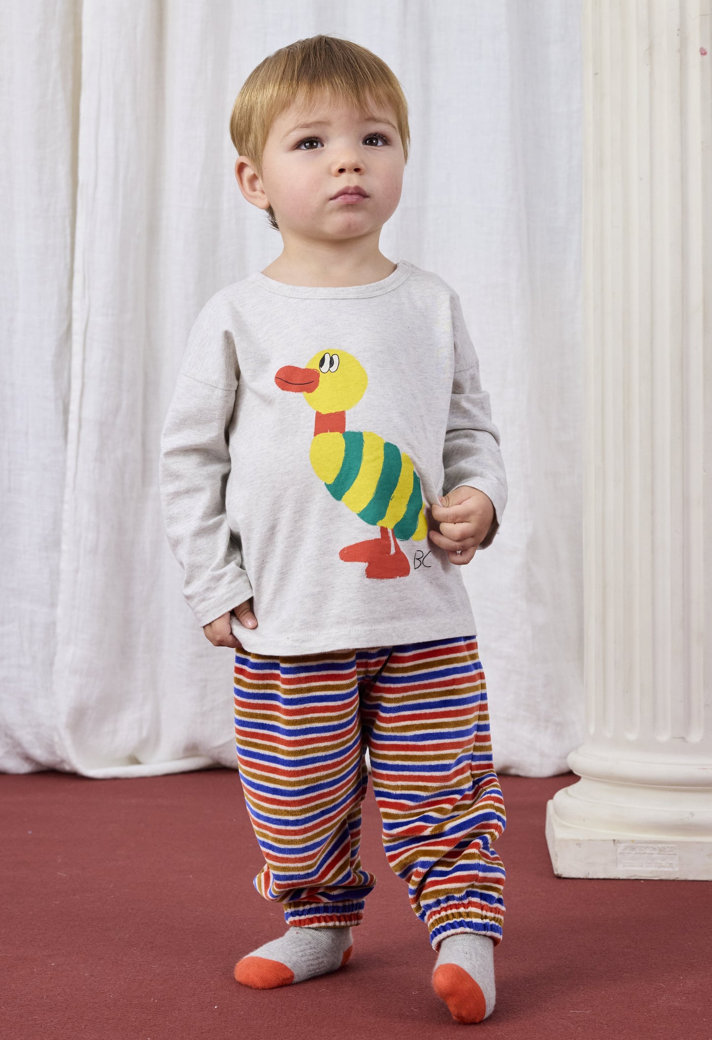 52B.B225AB038_051 # Βρεφικη Μακρυμάνικη Μπλούζα Striped Duck