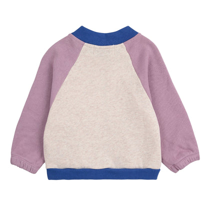 52B.B225AB060_551 # Βρεφική Ζακέτα Φούτερ Tic Tac Toe Color Block